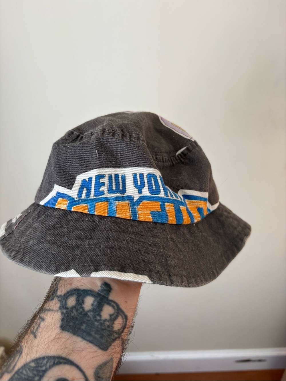 Zara NBA Black Bucket Hat New York Knicks LA Lakers Miami Heat 2T